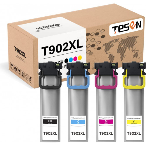 Epson T902XL Remanufactured Ink Cartridge 4 Pack